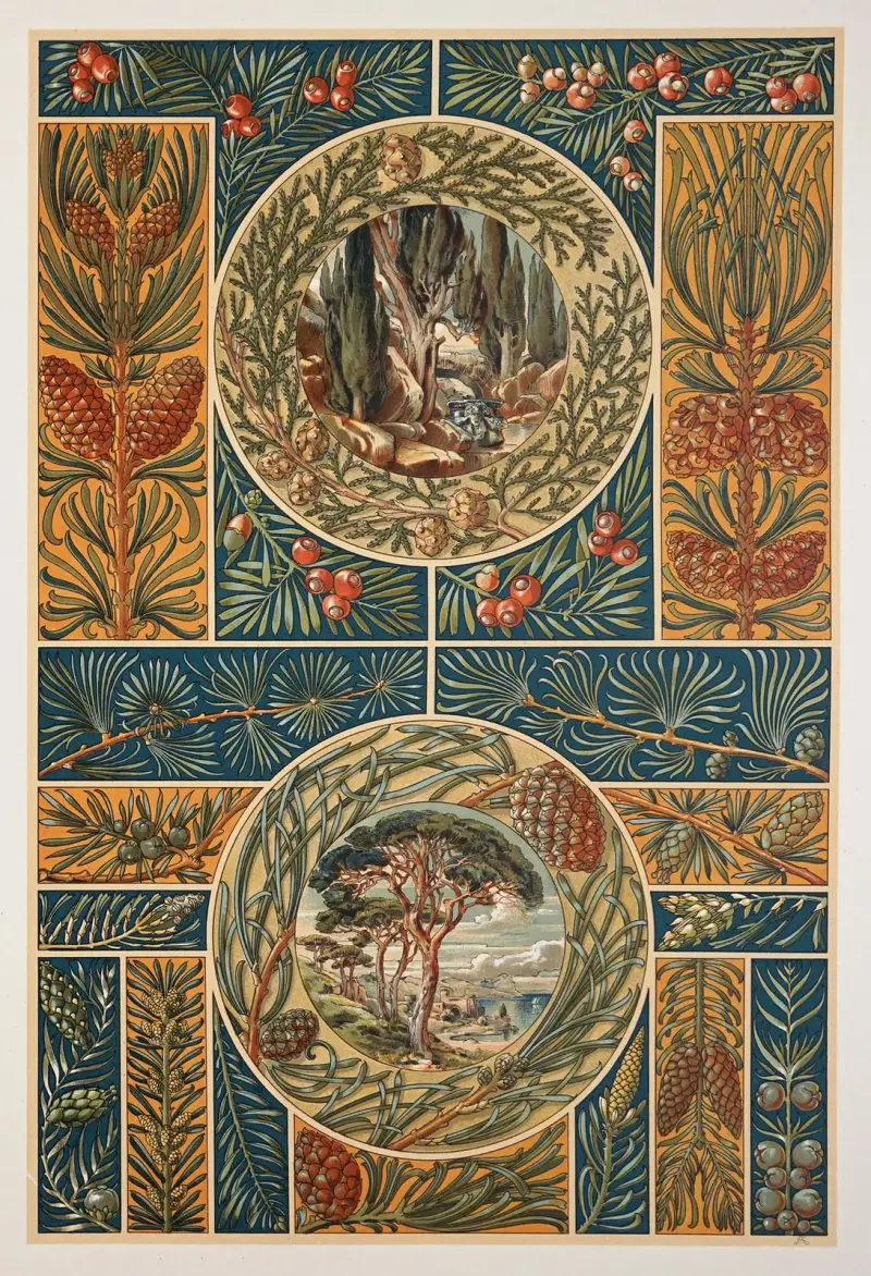 Växten i konst och hantverk, plansch 57 av Anton Seder