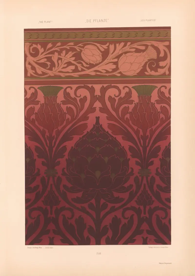 Växten i konst och konsthantverk (Die Pflanze in Kunst und Gewerbe), pl. 057 av Anton Seder