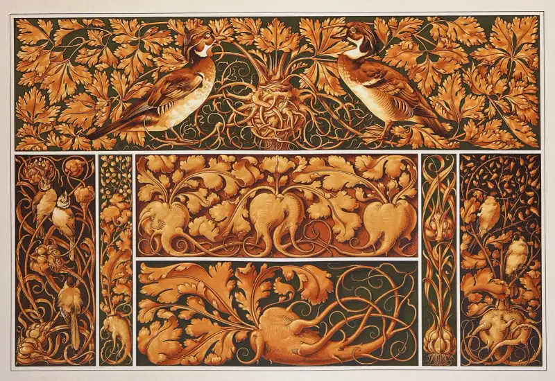 Växten i konst och hantverk pl. 84 av Anton Seder
