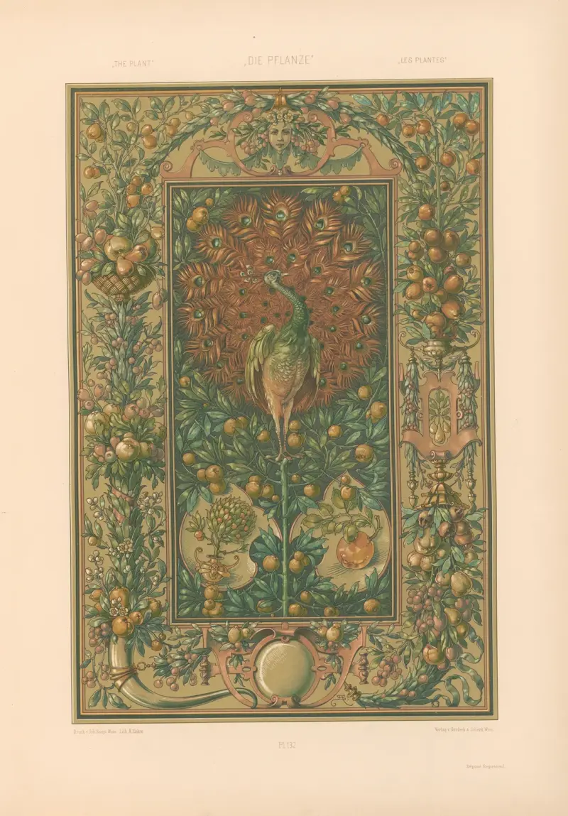 Die Pflanze in Kunst und Gewerbe (The Plant in Art and Industry) Pl.110 av Anton Seder