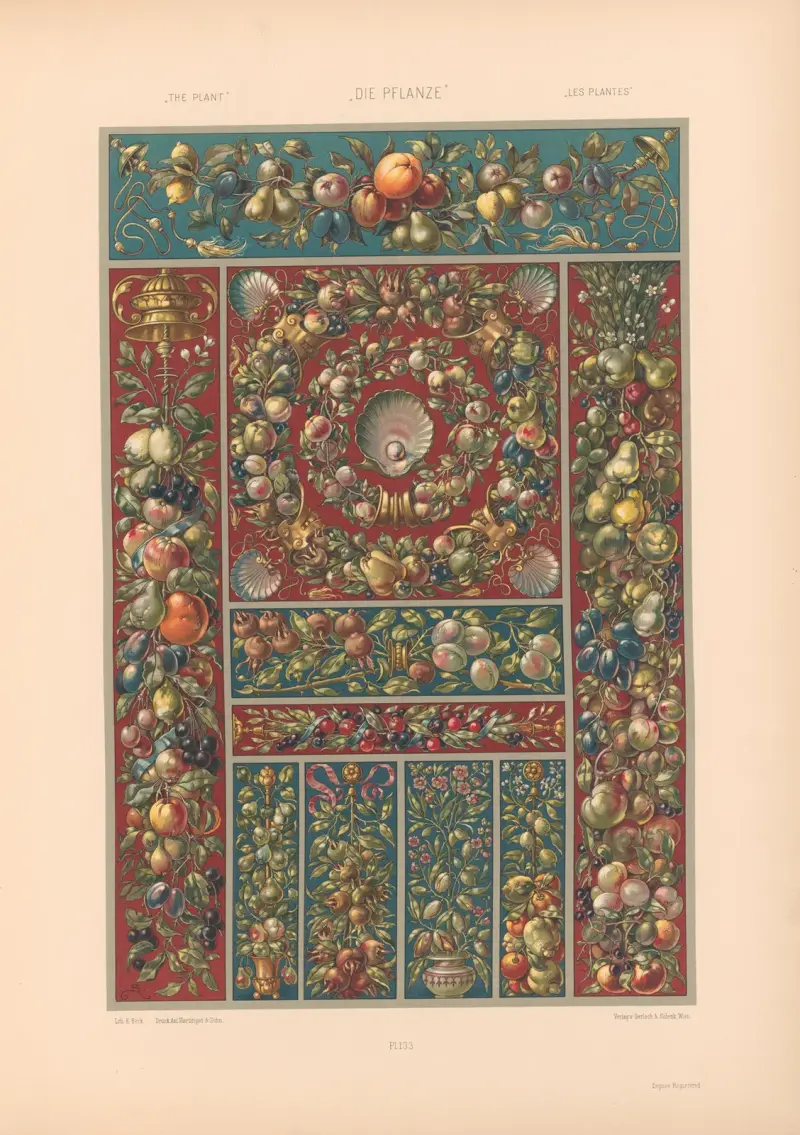 Die Pflanze in Kunst und Gewerbe (The Plant in Art and Industry) Pl.111 av Anton Seder
