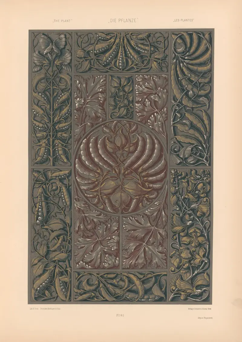 Die Pflanze in Kunst und Gewerbe, Blatt 118 von Anton Seder
