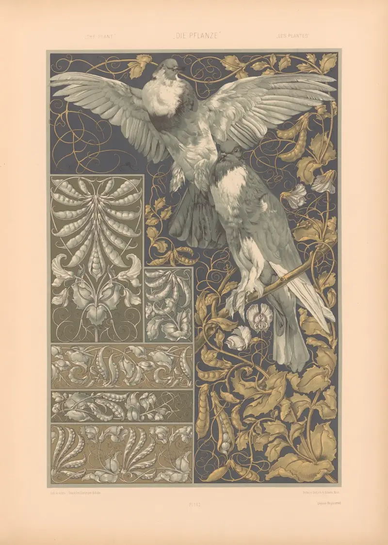 Die Pflanze in Kunst und Gewerbe (The Plant in Art and Industry) Pl.119 av Anton Seder