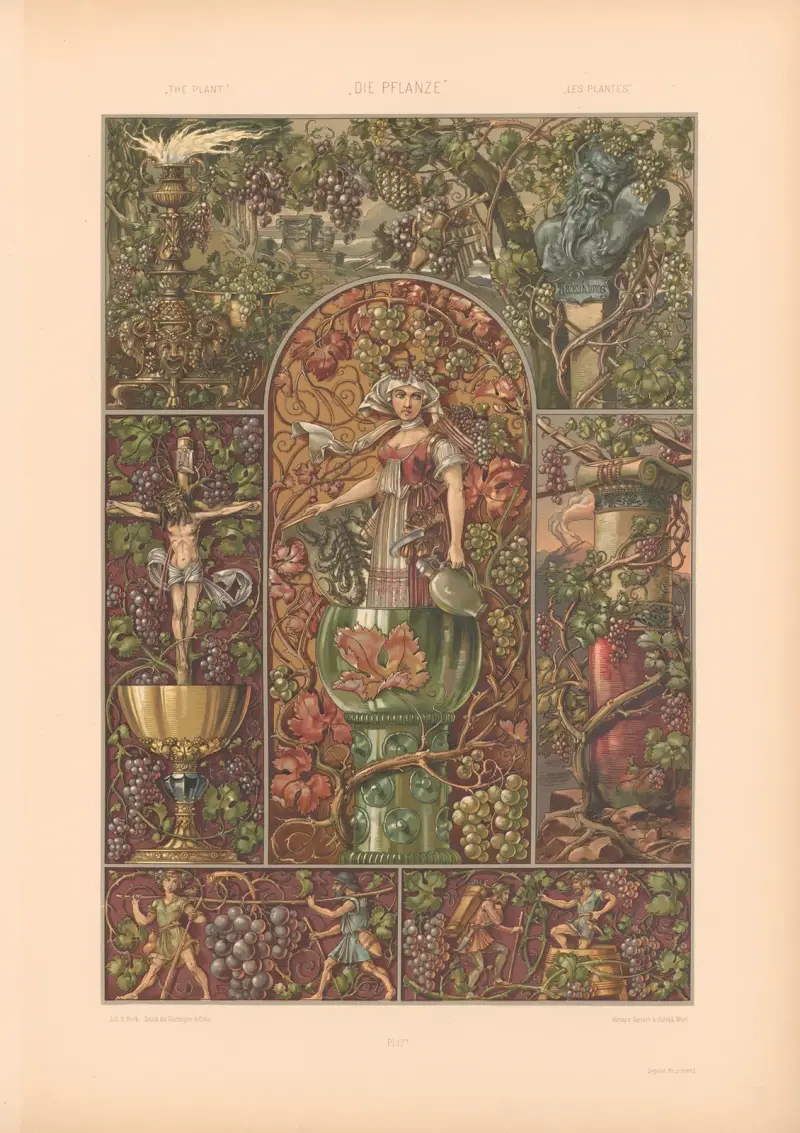 Die Pflanze in Kunst und Gewerbe (The Plant in Art and Industry) Pl.147 av Anton Seder