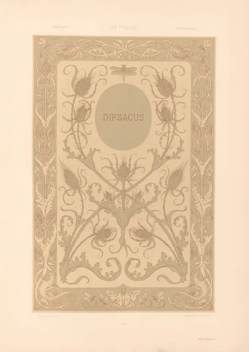 Die Pflanze in Kunst und Gewerbe (The Plant in Art and Industry) Pl.163 av Anton Seder