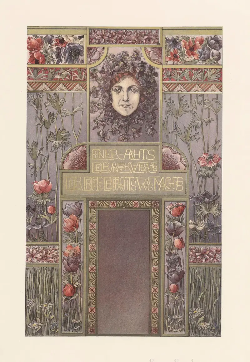 Naturalistische Decorationsmalereien Pl.1 av Anton Seder