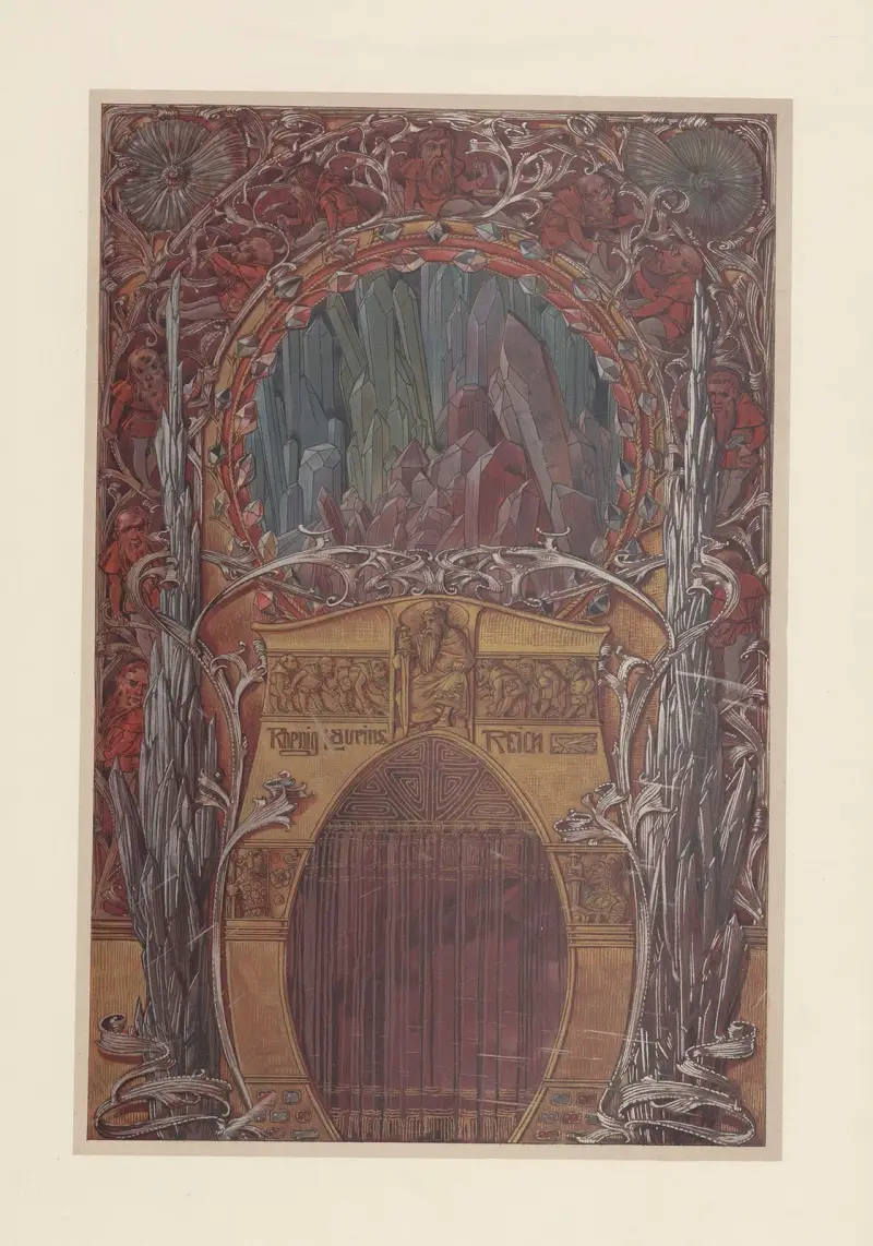 Naturalistiska dekorationsmålningar Pl.4 av Anton Seder