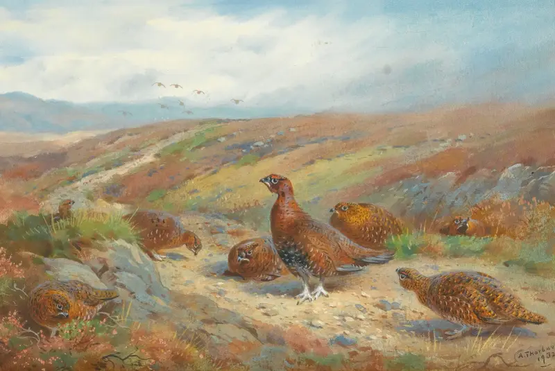 Den gamla färdvägen av Archibald Thorburn