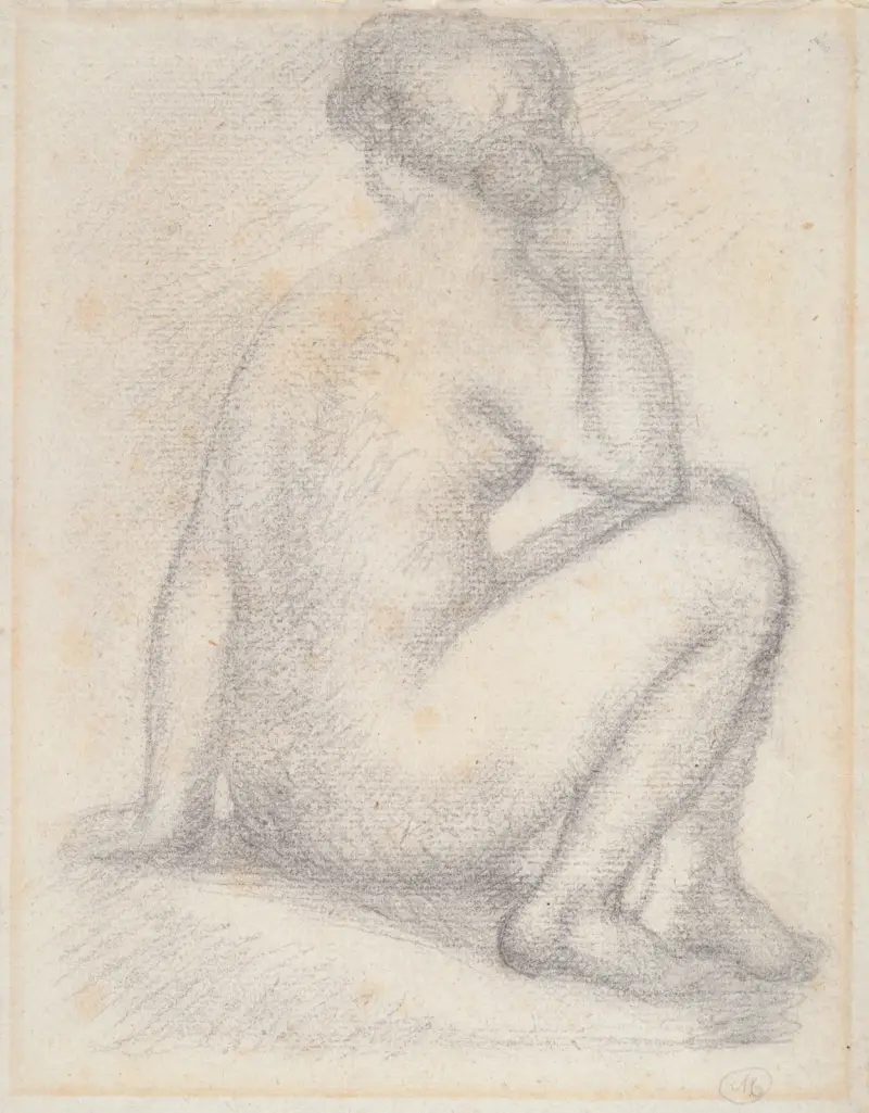 Sittande kvinnlig nakenmodell av Aristide Maillol