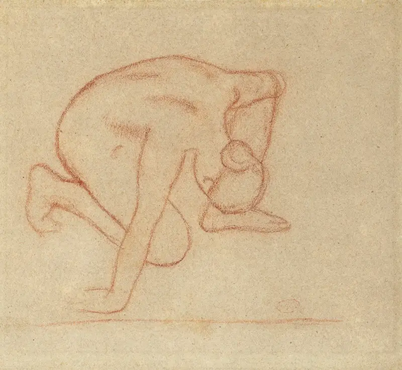 Femme accroupie av Aristide Maillol