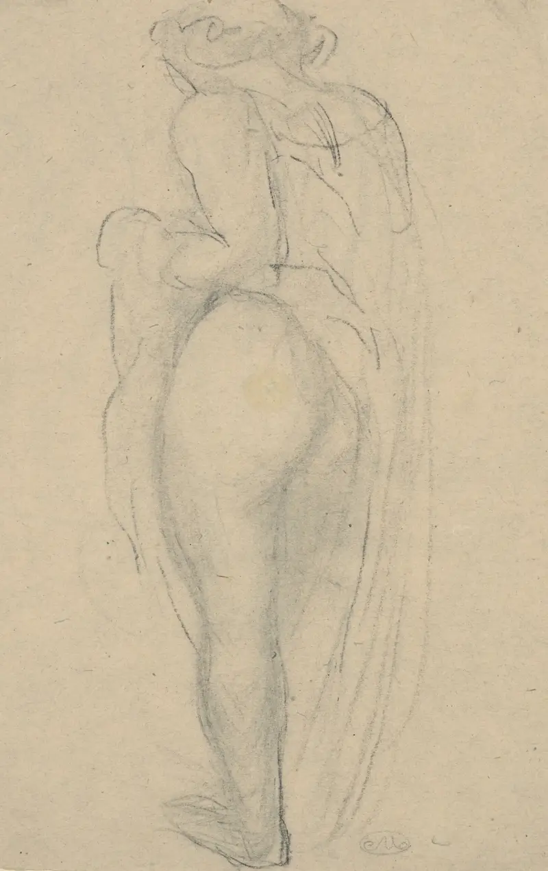 Halb bekleidete Frau von hinten von Aristide Maillol