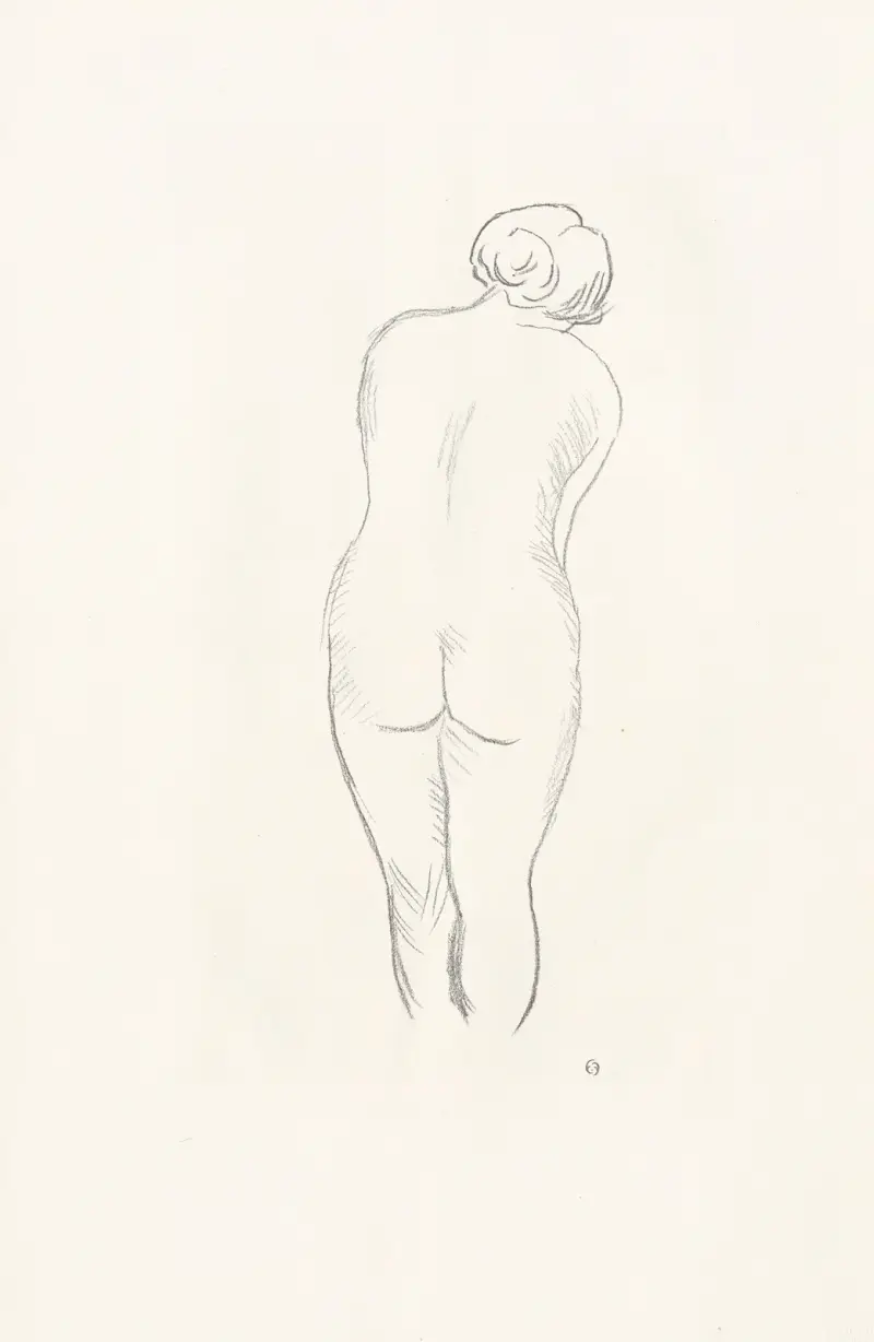 Femme nue de dos, 1927 – nr 2 av Aristide Maillol