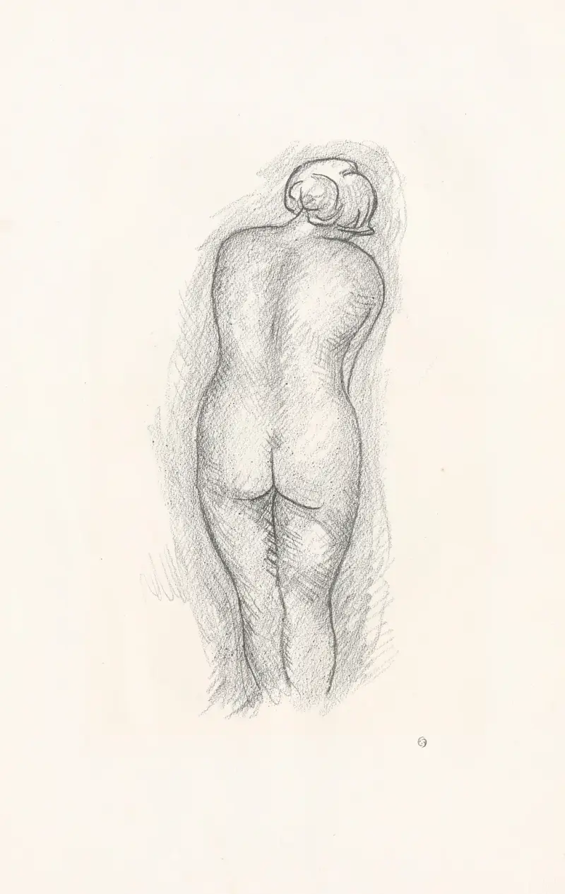 Naken kvinna bakifrån, 1927 – nr 1 av Aristide Maillol