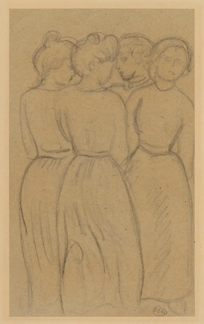 Unga flickor av Aristide Maillol