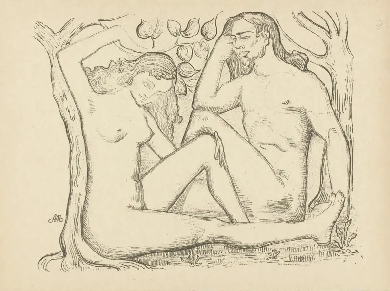 L’Homme et la Femme. Adam et Eve av Aristide Maillol