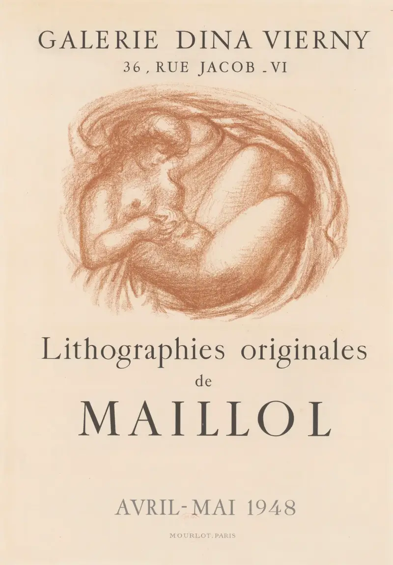 Lithographies originales de Maillol – avril-mai 1948 av Aristide Maillol