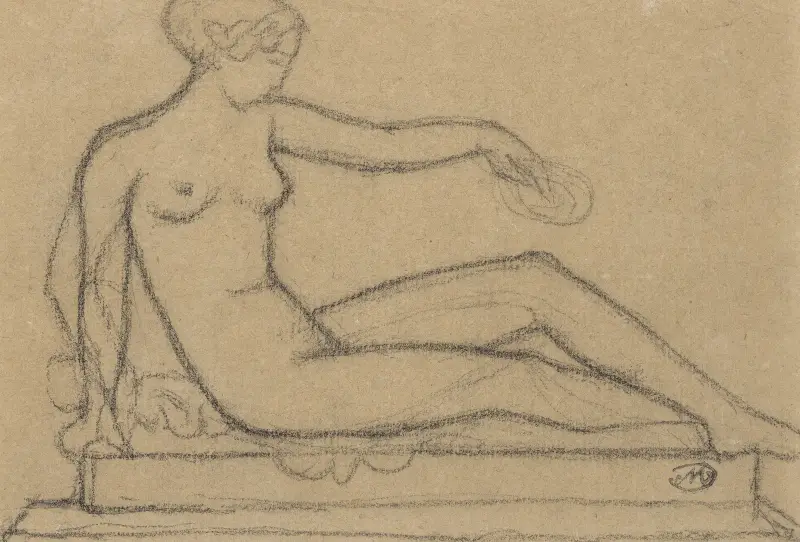 Nu assis av Aristide Maillol
