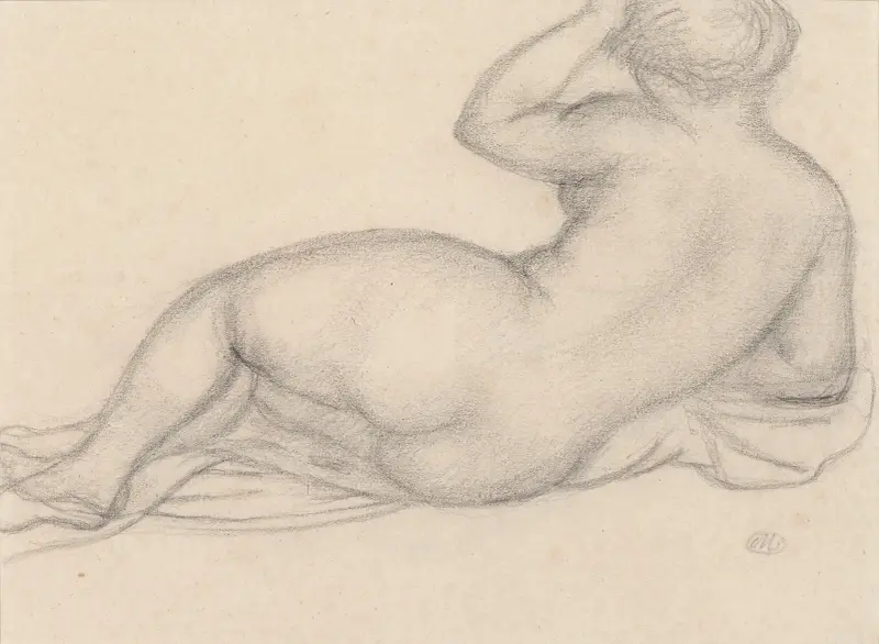 Kvinnlig nakenstudie av Aristide Maillol