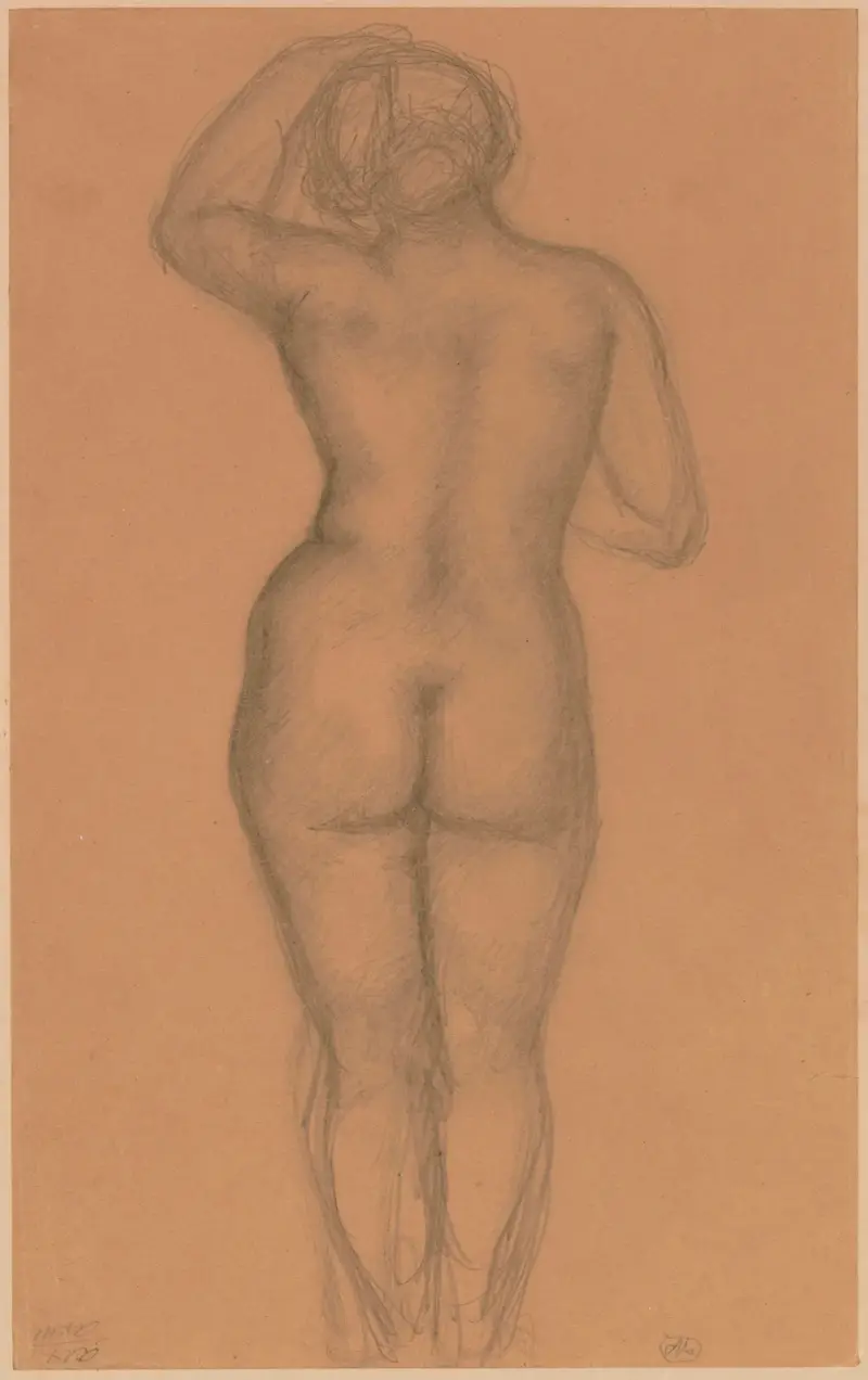 Akt von hinten gesehen von Aristide Maillol