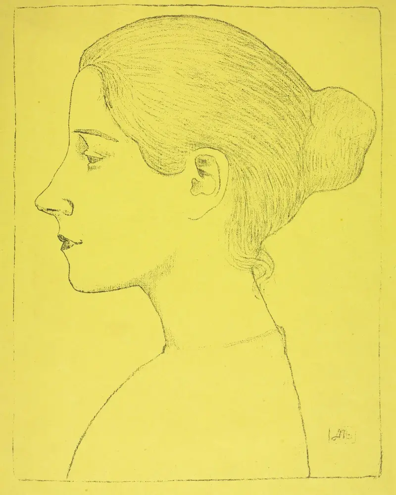 Porträtt av ung kvinna av Aristide Maillol