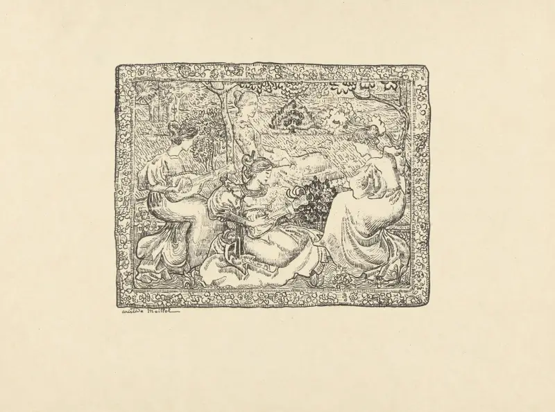 Tapisserie ou concert champêtre av Aristide Maillol