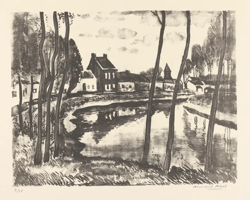 Canal et village av Armand Apol