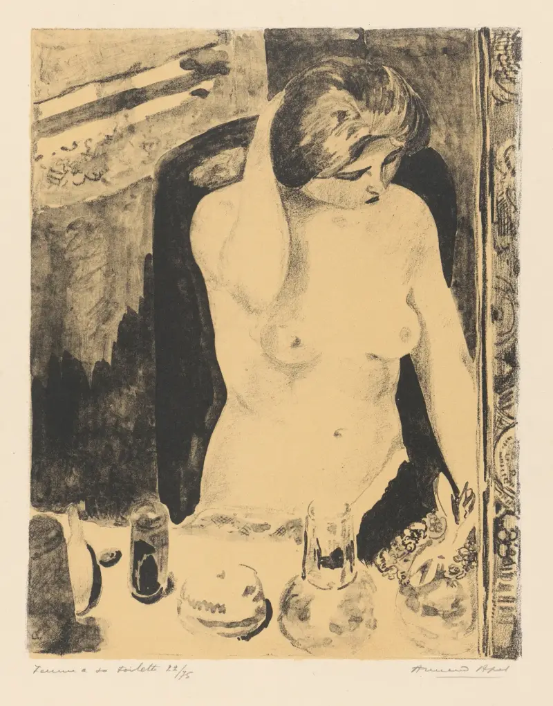 Femme à sa toilette av Armand Apol