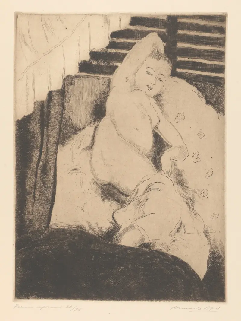 Femme reposant av Armand Apol