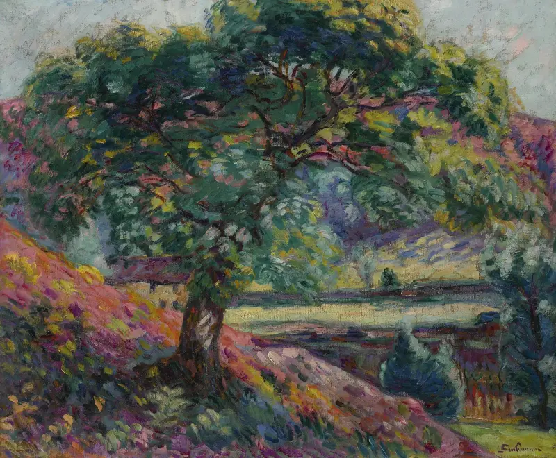 Träd i Île-de-France av Armand Guillaumin