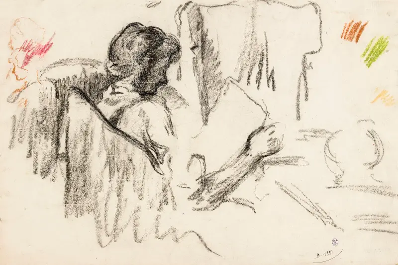 Läsande kvinna av Armand Guillaumin