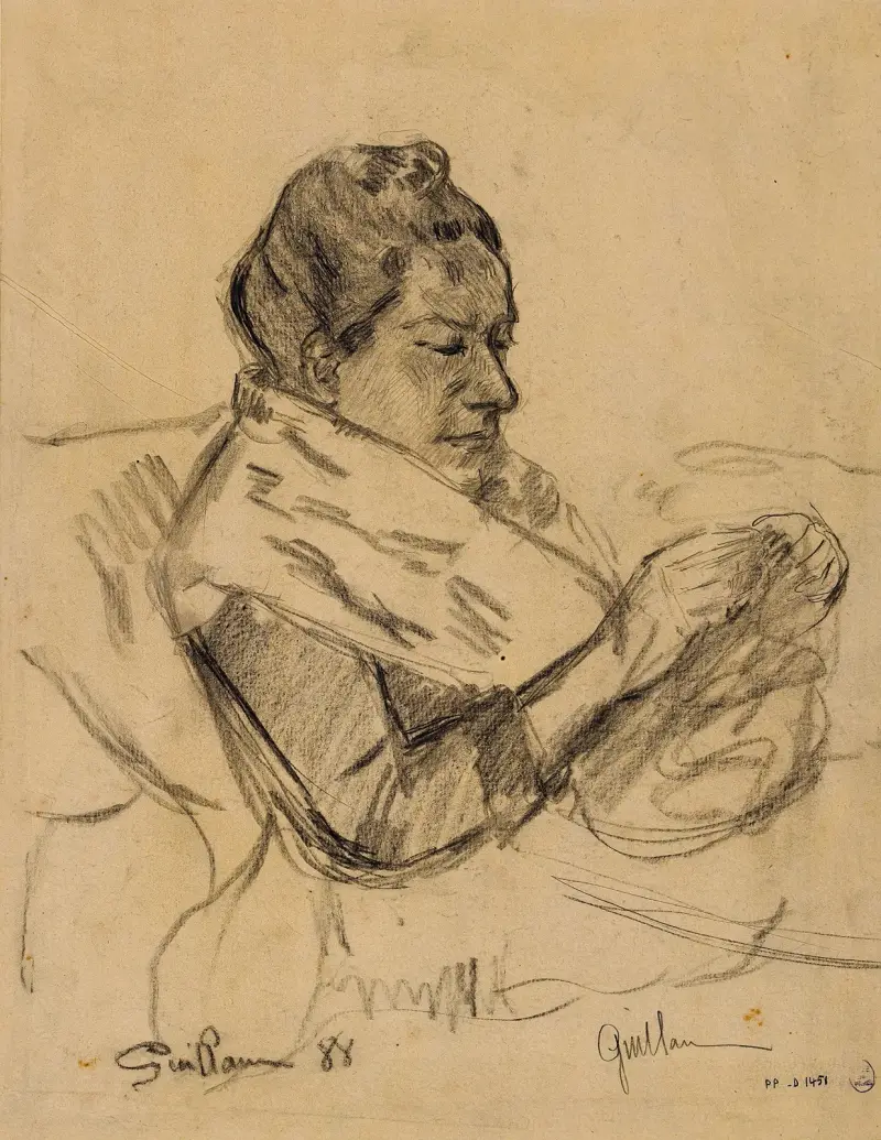 Läsande kvinna av Armand Guillaumin