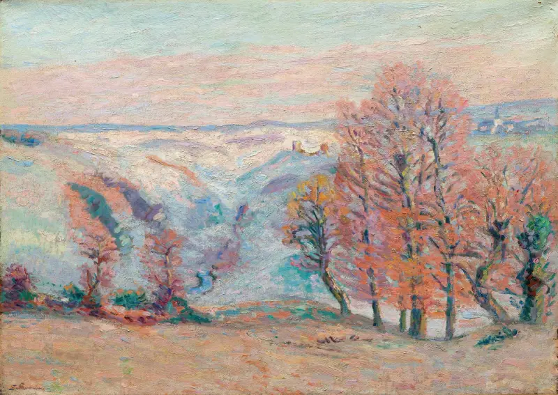 Vit frost i Crozant av Armand Guillaumin