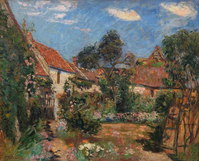 Jardin à Janville-sur-Juine av Armand Guillaumin