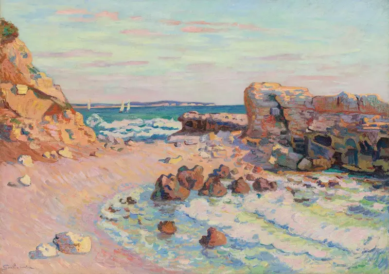 La Pierriere À Saint-Palais, Marée Montante av Armand Guillaumin