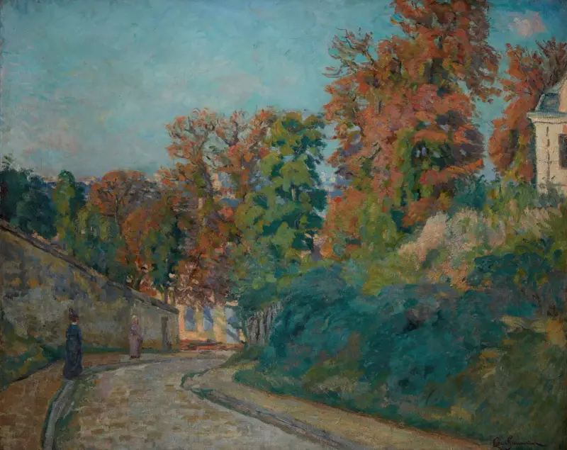 Promenaden (En gata i Île-de-France) av Armand Guillaumin