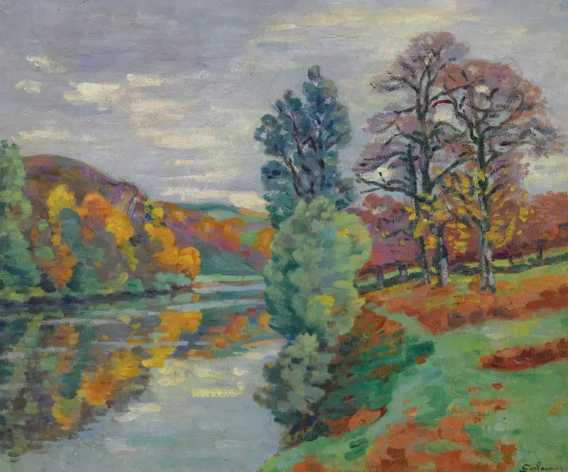 La Roche De L’echo, Crozant av Armand Guillaumin