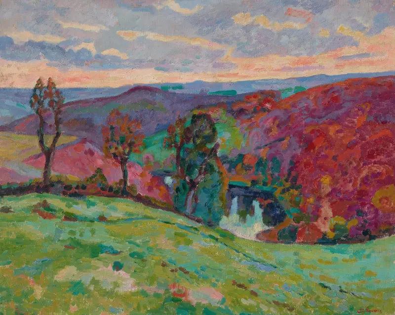 Creusedalen och Puy Barriou av Armand Guillaumin