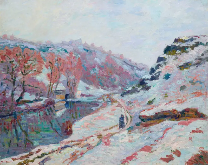 Sédelledalen i snö, Creuse av Armand Guillaumin