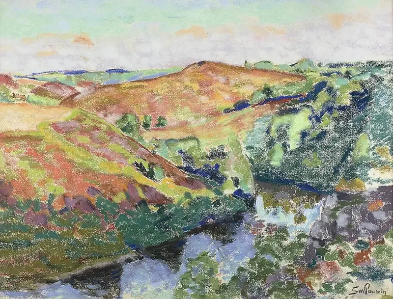 Landskap i Crozant av Armand Guillaumin