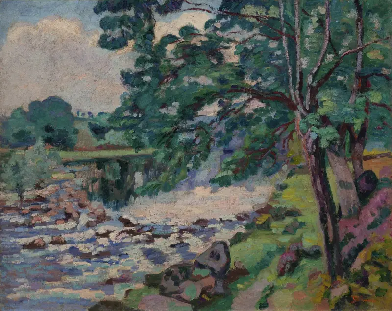 Dammen vid Genetin av Armand Guillaumin
