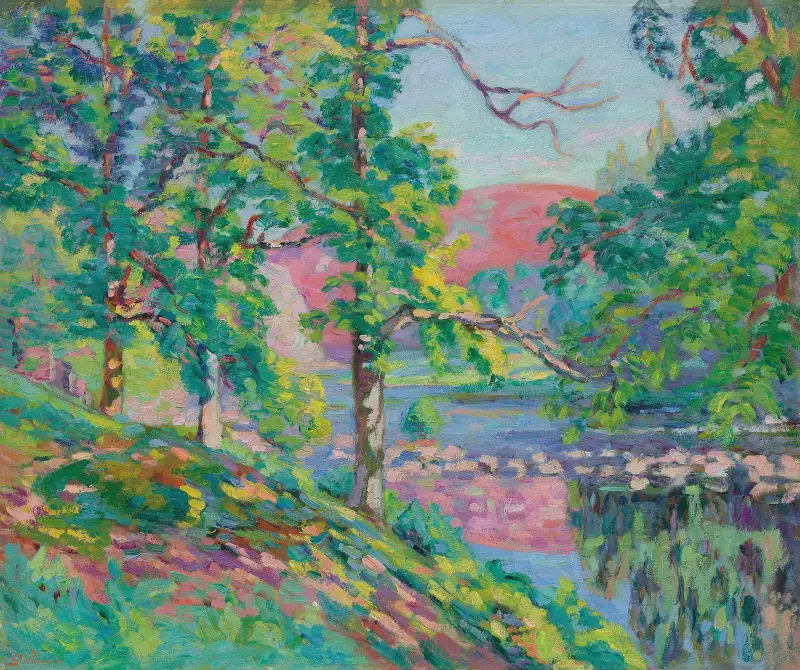 Creuses flodbanker av Armand Guillaumin
