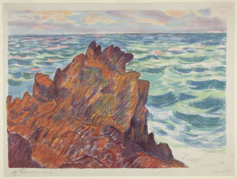 De röda klipporna av Armand Guillaumin