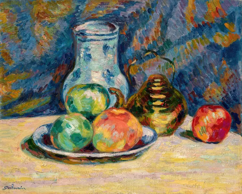 Stilleben med äpplen av Armand Guillaumin