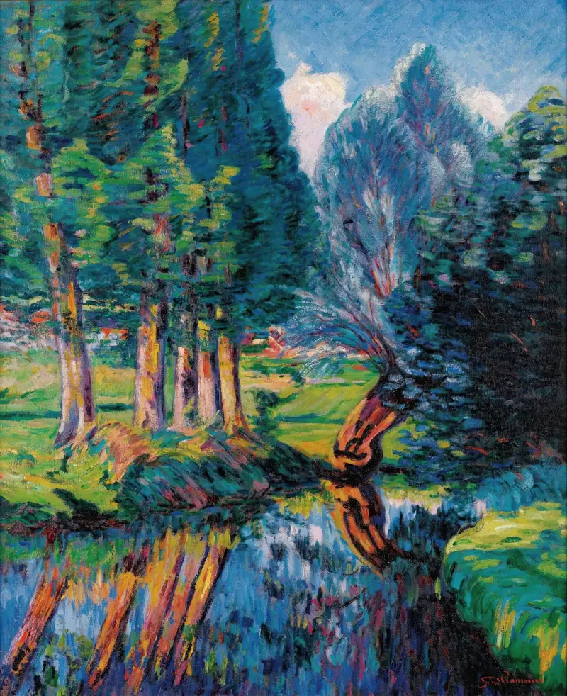 Landskap vid Breuillet av Armand Guillaumin