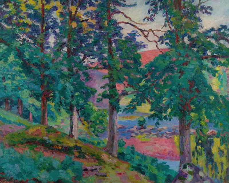 Landskap från Creuse av Armand Guillaumin