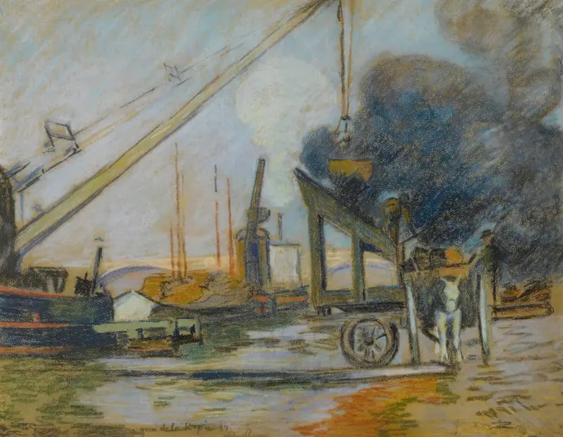 Quai de la Rapée, Paris av Armand Guillaumin
