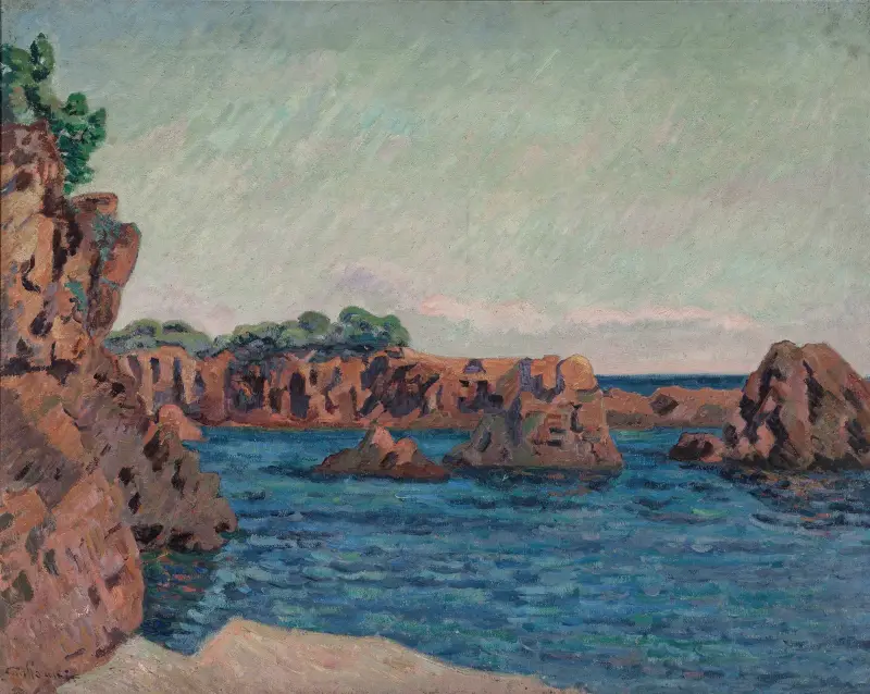 Skały w Agay, Armand Guillaumin