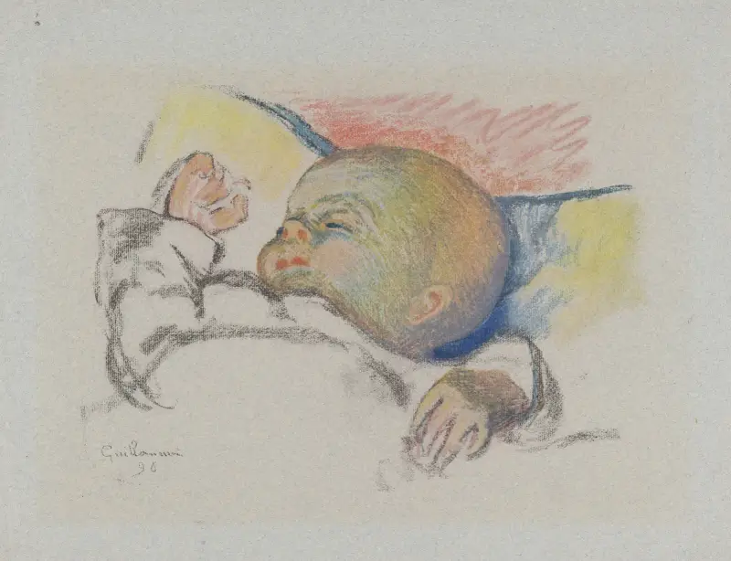 Schlafendes Kind, 1896 – Nr. 2 von Armand Guillaumin