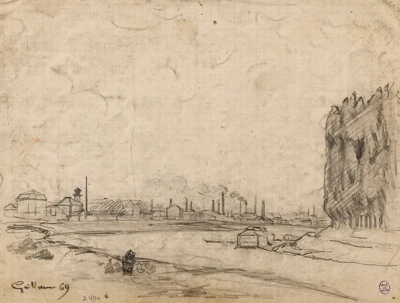 Fabriker. Smidesverken i Ivry av Armand Guillaumin
