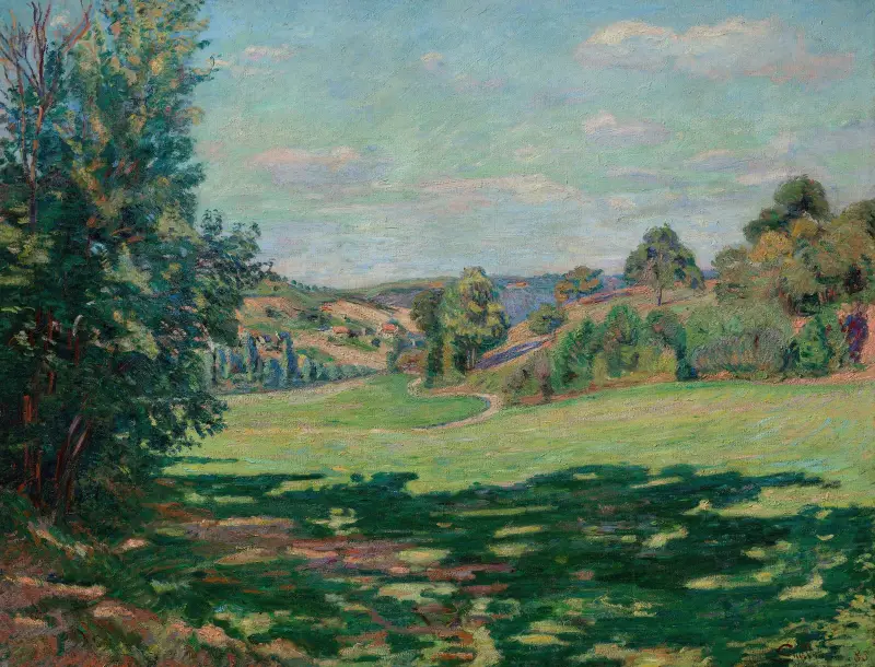 By på sluttningen, Chevreusedalen av Armand Guillaumin